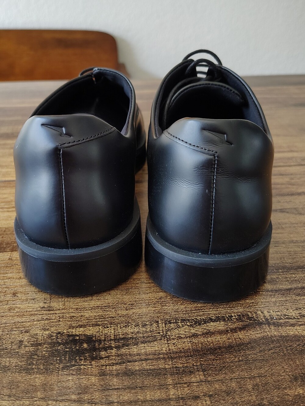 Wolf & Shepherd Oxford Closer Men’s 9.5 Black Leather Made in Portugal 9.5 - Picture 5 of 8